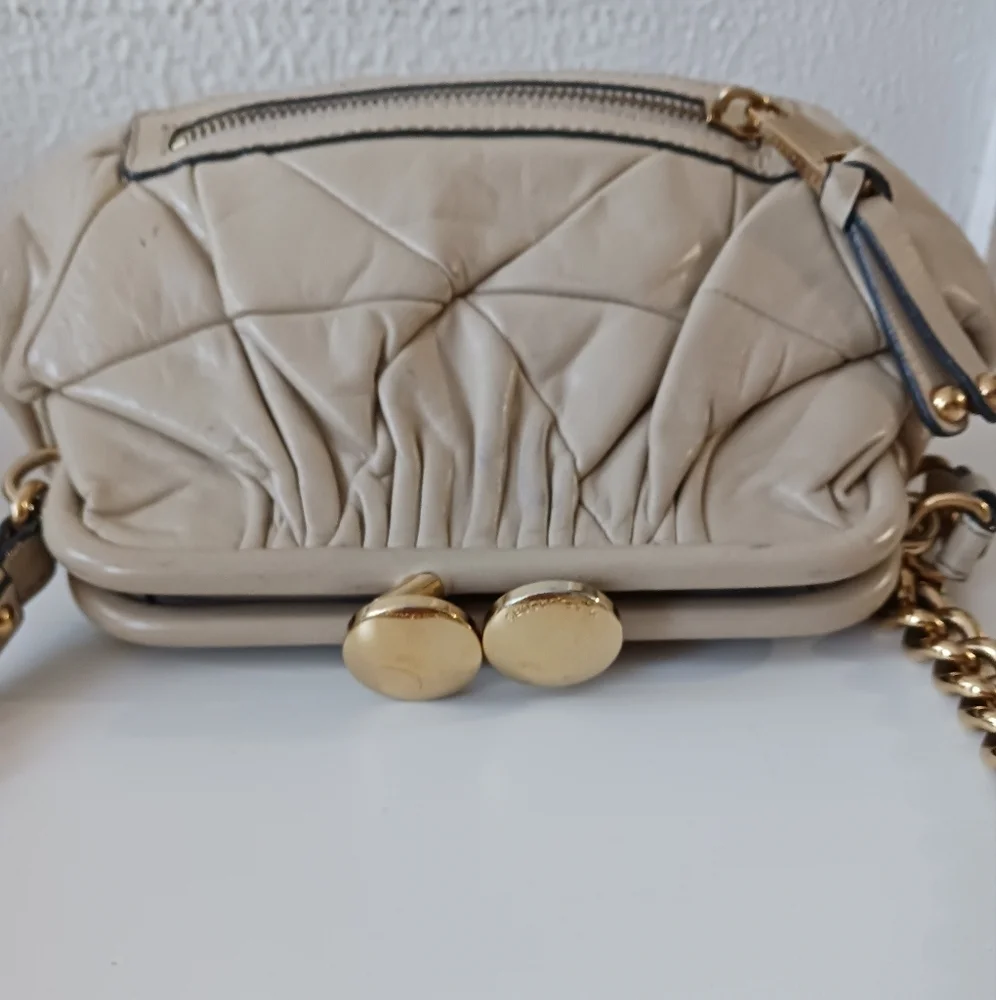 Vintage Marc Jacobs quilted ivory genuine leather shoulder bag - Picture 10 of 16